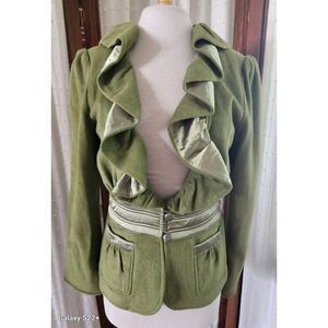 J37  Tracy Porter gorgeous lined wool jacket blazer